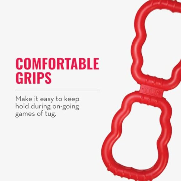 Natural Rubber Dog Tug Toy Interactive Play Indoor Outdoor Medium Large Breed - Picture 8 of 8